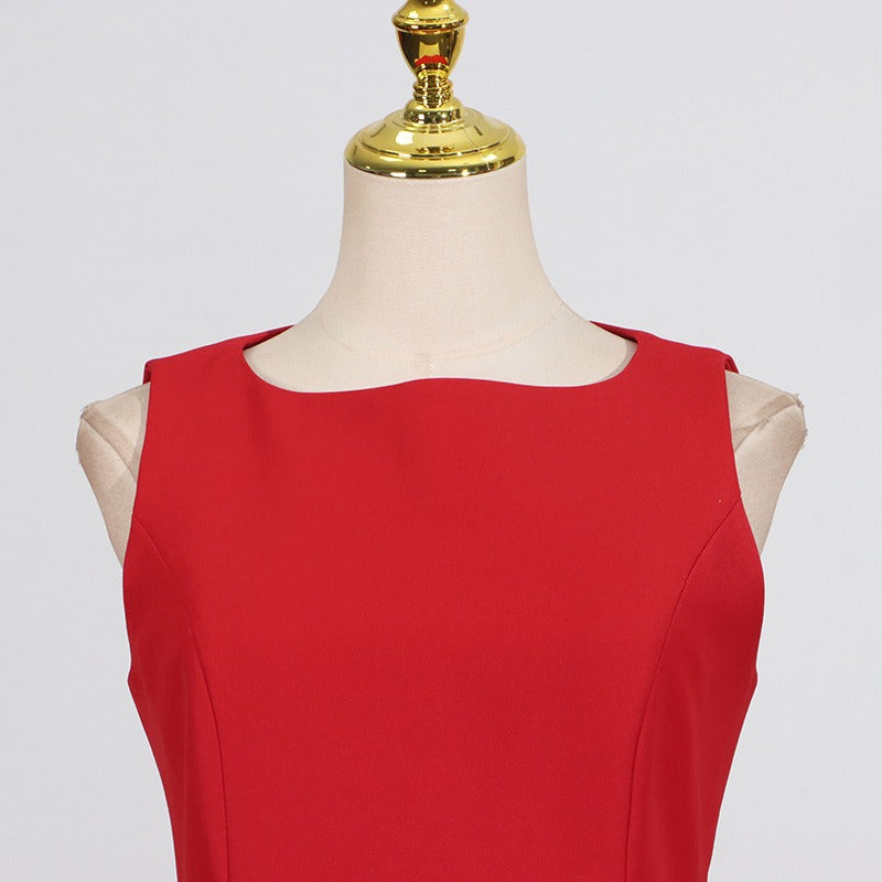 3D Floral Mini Dress Sleeveless Square Neck Cocktail Dress for Women
