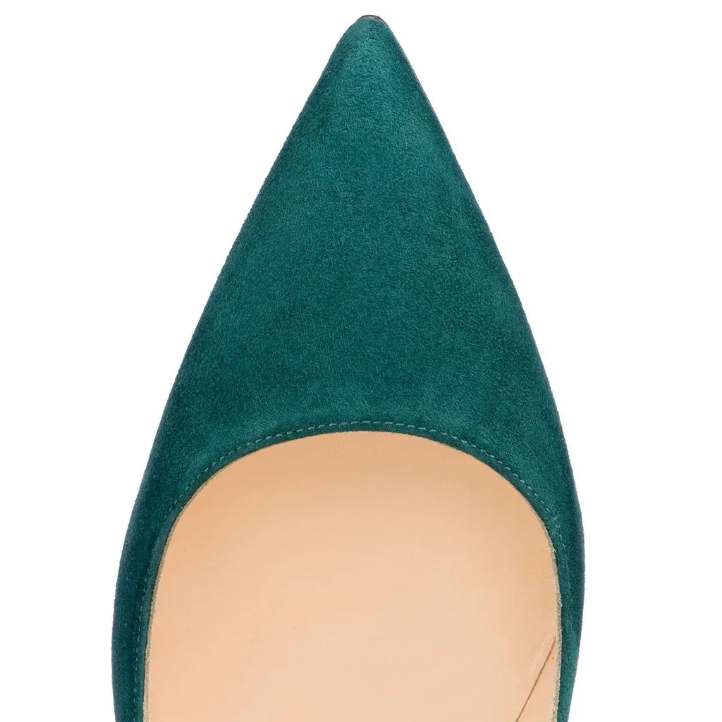 Women's Suede High Heel Stiletto Pointed Toe Fashion Shoes - Styeenigma