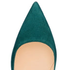 Women's Suede High Heel Stiletto Pointed Toe Fashion Shoes - Styeenigma