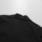 Black Belted Trench Coat Women | Oversized Lapel Short Trench Jacket - Styeenigma