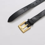 Black Belted Blazer Jacket | Structured V-Neck Utility Jacket with Gold Buckle - Styeenigma