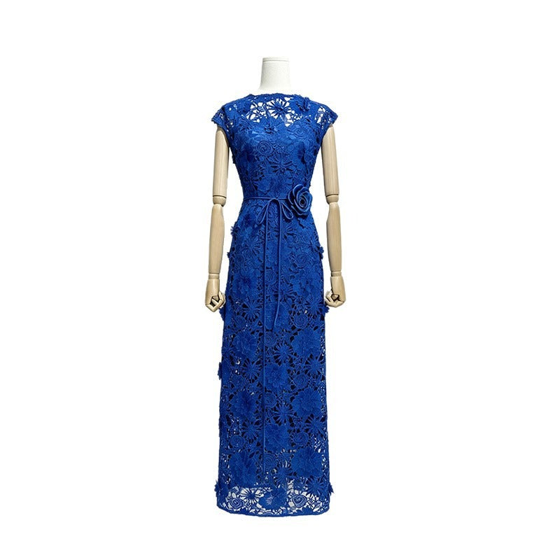 Cap Sleeve Lace Maxi Dress | Elegant Evening Gown | Formal Party Dress for Women