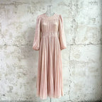Casual Pastoral Maxi Dress Women's Round Neck Embroidered High Waist Pleated Long Dress - Styeenigma
