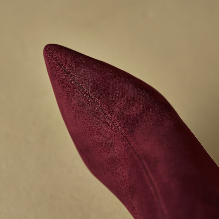 Chic Suede Zip Up Booties for Women | High Heel Ankle Boots