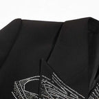 Blazer Coat for Women | Mid-Length in Classic Black & White - Styeenigma