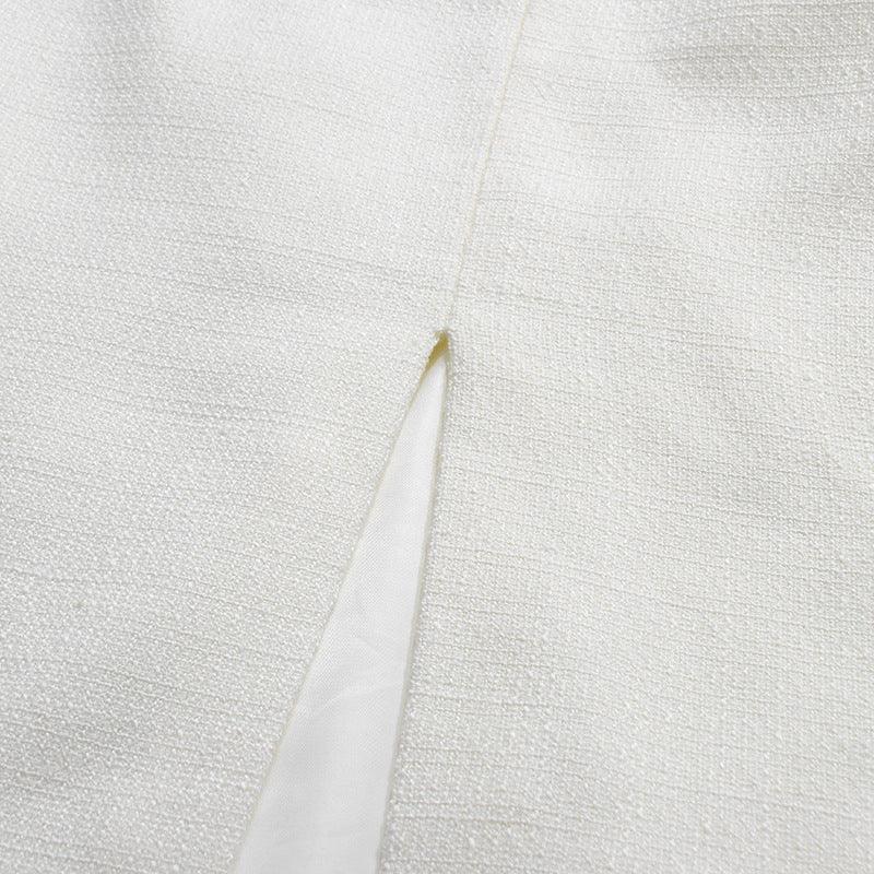 Women’s Two-Piece Set – Stand Collar Short Top & Midi Skirt - Styeenigma