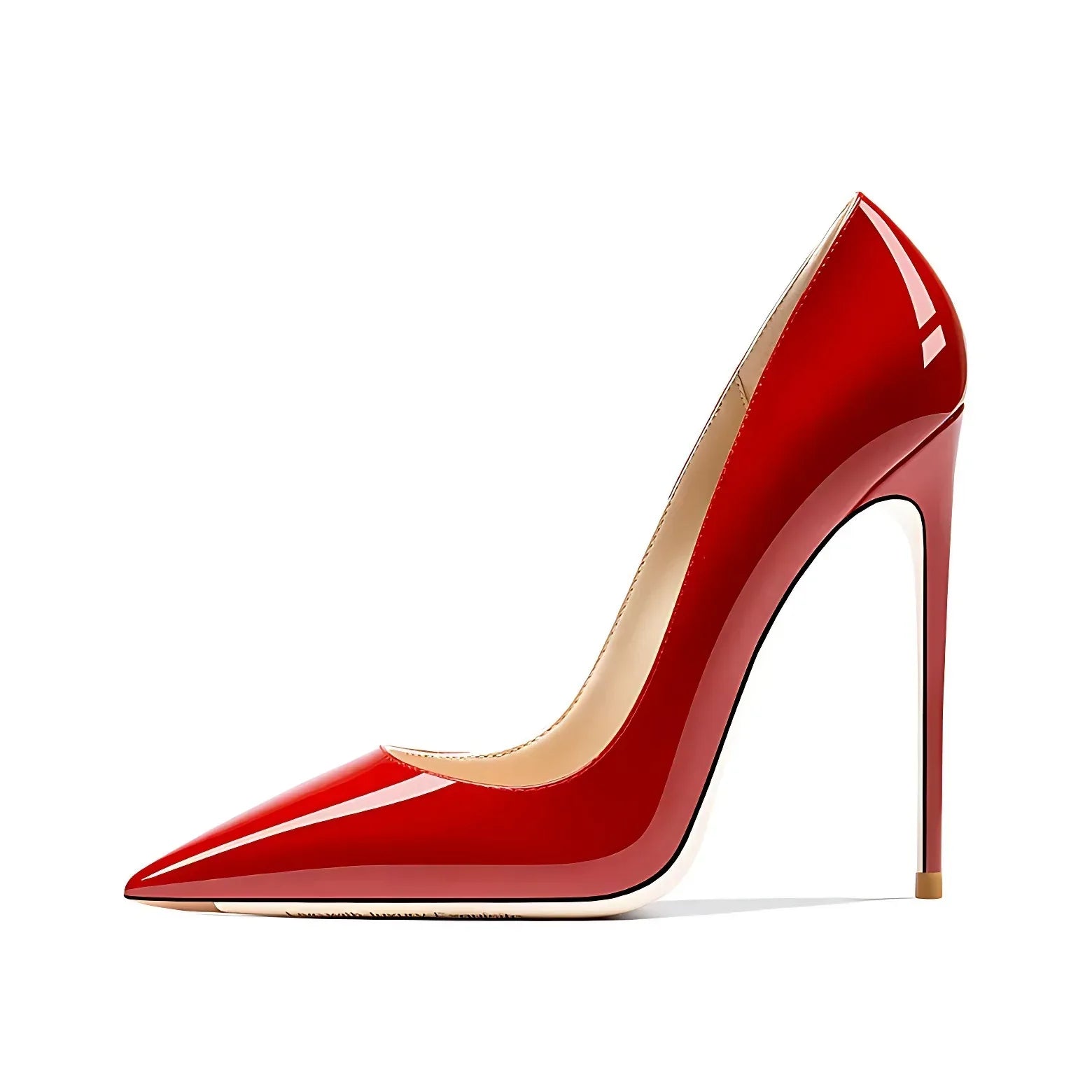 Women’s Pointed Toe High Heels – Patent Leather Wedding & Evening Shoes - Styeenigma