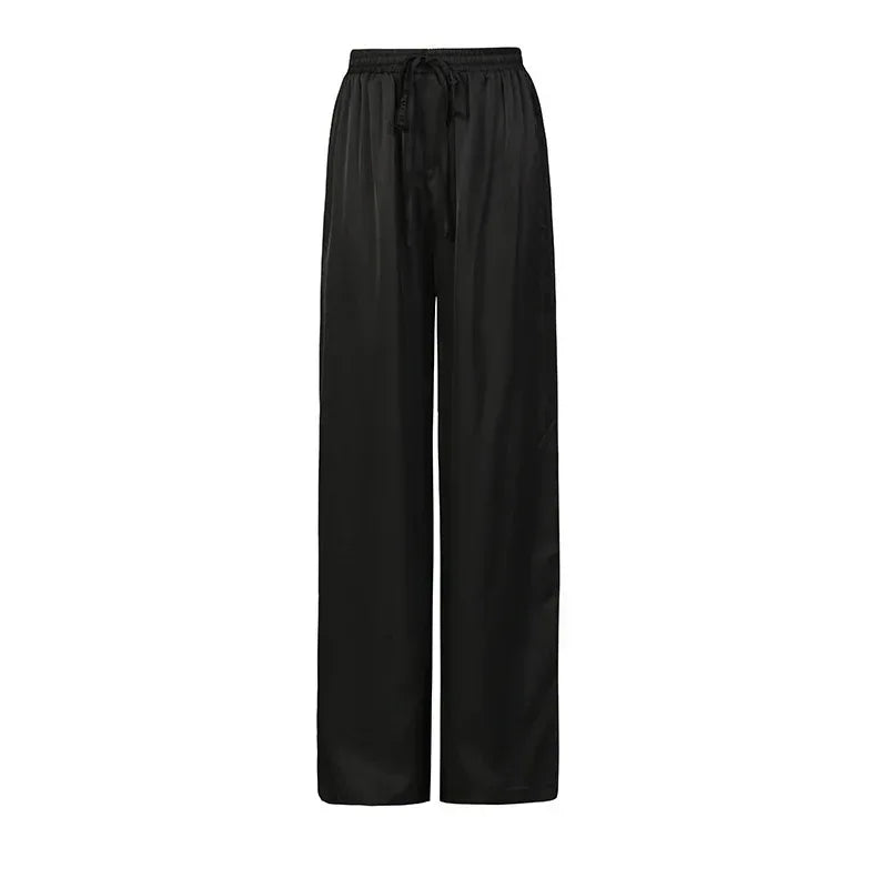 Vintage Style Women’s Shirt and Wide Leg Pants Set - Styeenigma