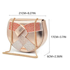 Peep Toe Rhinestone High Heel Sandals & Matching Bag Evening Set - Styeenigma