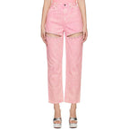 High Waist Long Rhinestone Hollow-Out Wide Leg Pants for Women