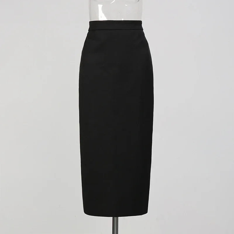 Sweet Style Women’s Two-Piece Set – V-Neck Top & Slimming Skirt Suit - Styeenigma