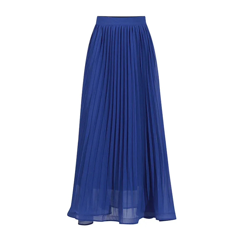 Elegant Two-Piece Set – 3D Embroidered Jacket & High-Waist Pleated Skirt - Styeenigma