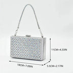 Pointed Toe Sequin Slip-On Stiletto Shoes & Matching Bag Set - Styeenigma