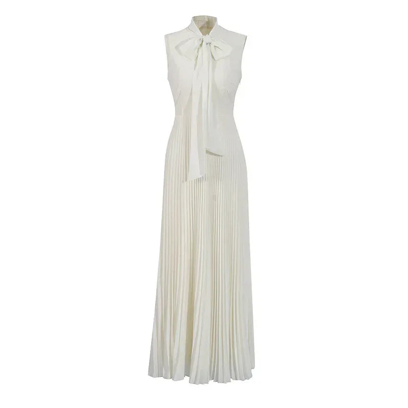 Embroidered Two-Piece Set – Rhinestone Detailing Sleeveless Dress & Jacket - Styeenigma