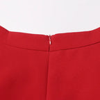Vintage Palace Style 3D Rose A-Line Midi Skirt for Women - Styeenigma