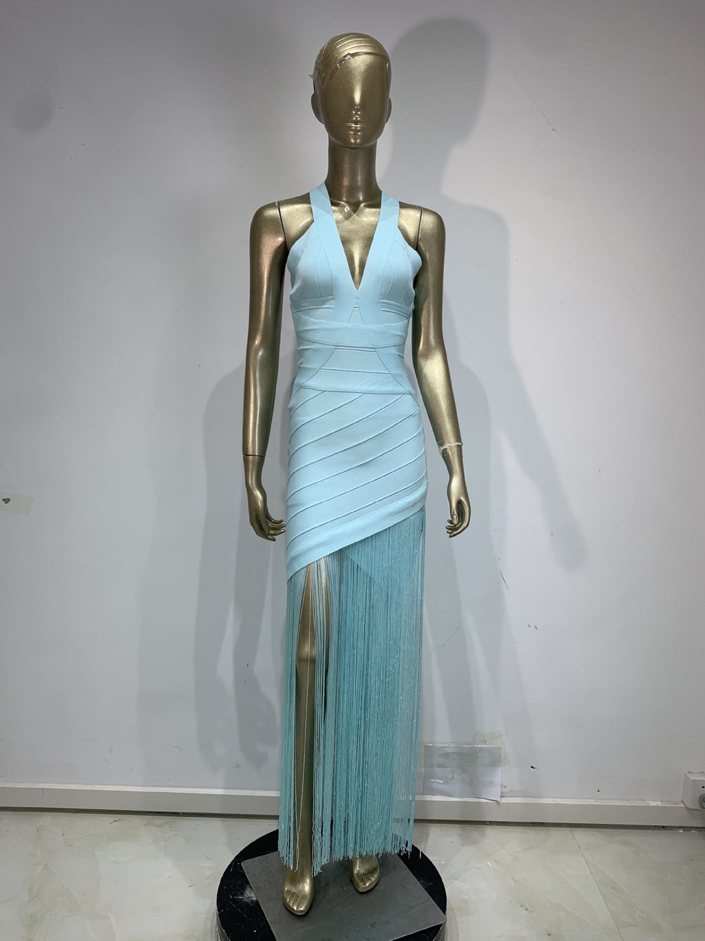 V-Neck Sleeveless Fringe Midi Dress | Beach Vacation Cover-Up & Summer Party Dress