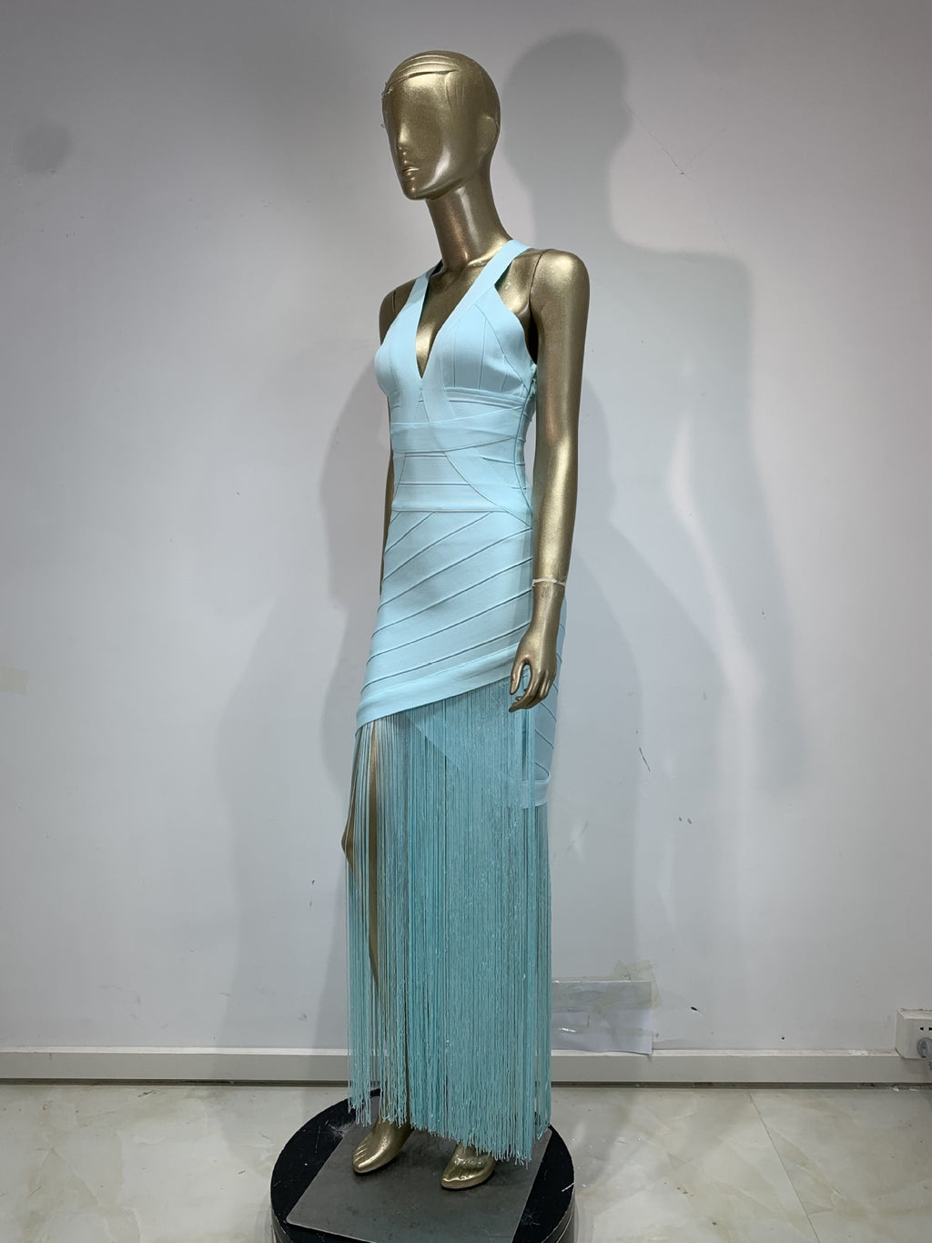 V-Neck Sleeveless Fringe Midi Dress | Beach Vacation Cover-Up & Summer Party Dress