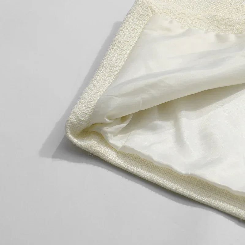 Women’s Two-Piece Set – Stand Collar Short Top & Midi Skirt - Styeenigma