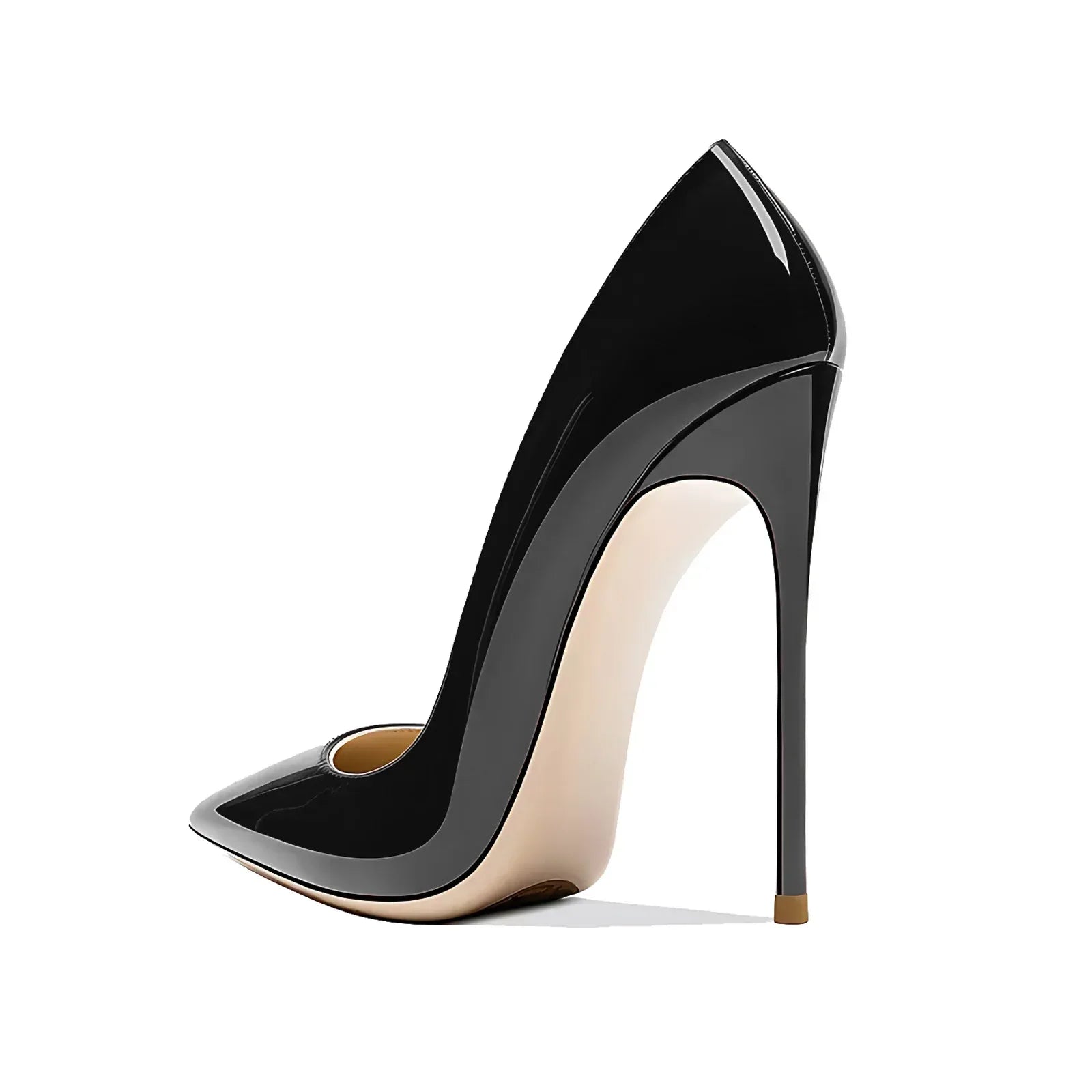 Women’s Pointed Toe High Heels – Patent Leather Wedding & Evening Shoes - Styeenigma