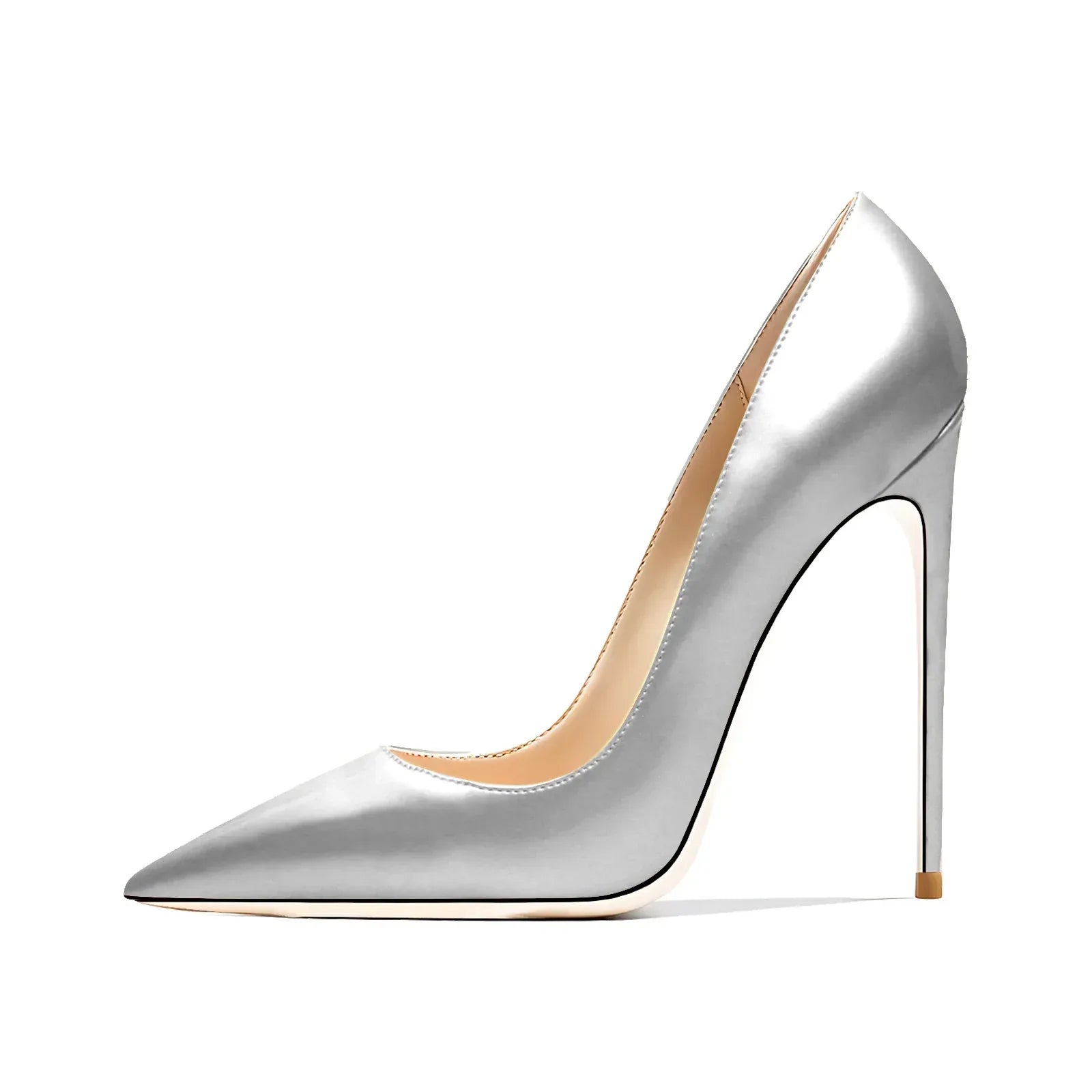 Women’s Pointed Toe High Heels – Patent Leather Wedding & Evening Shoes - Styeenigma