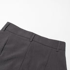 High-Waist Slim Fit Trousers – Elegant Grey Pants For Women