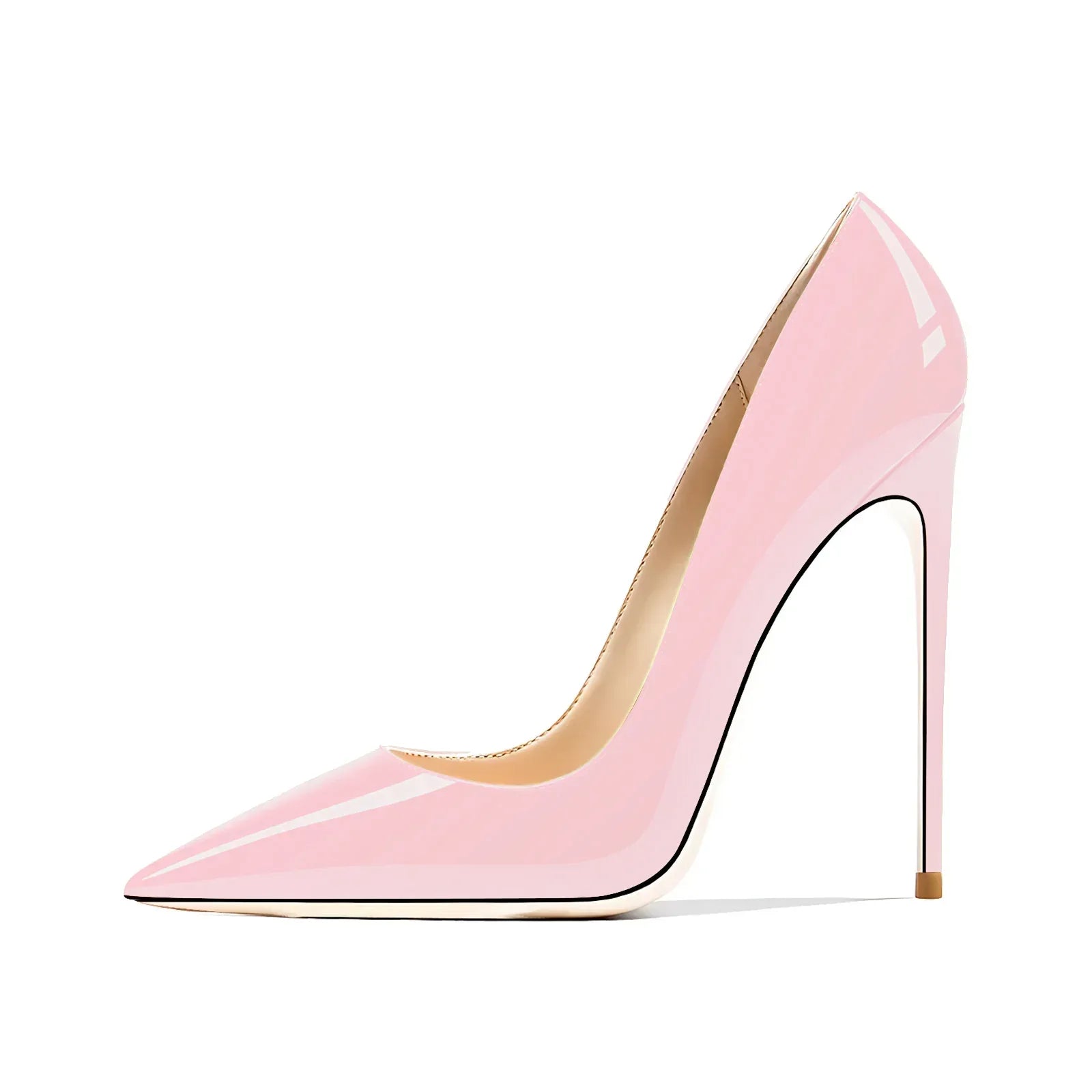 Women’s Pointed Toe High Heels – Patent Leather Wedding & Evening Shoes - Styeenigma