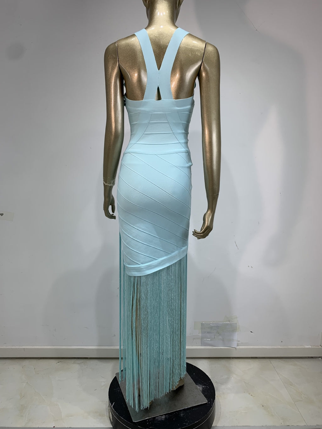 V-Neck Sleeveless Fringe Midi Dress | Beach Vacation Cover-Up & Summer Party Dress