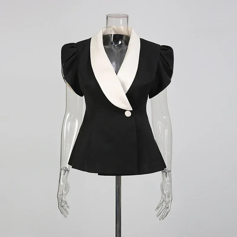 Sweet Style Women’s Two-Piece Set – V-Neck Top & Slimming Skirt Suit - Styeenigma