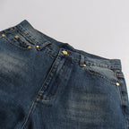 Vintage Wide-Leg Jeans for Women – Retro Loose Fit, Blue Denim Pants