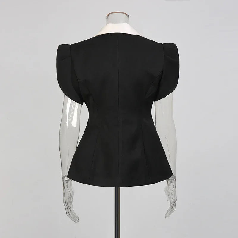 Sweet Style Women’s Two-Piece Set – V-Neck Top & Slimming Skirt Suit - Styeenigma