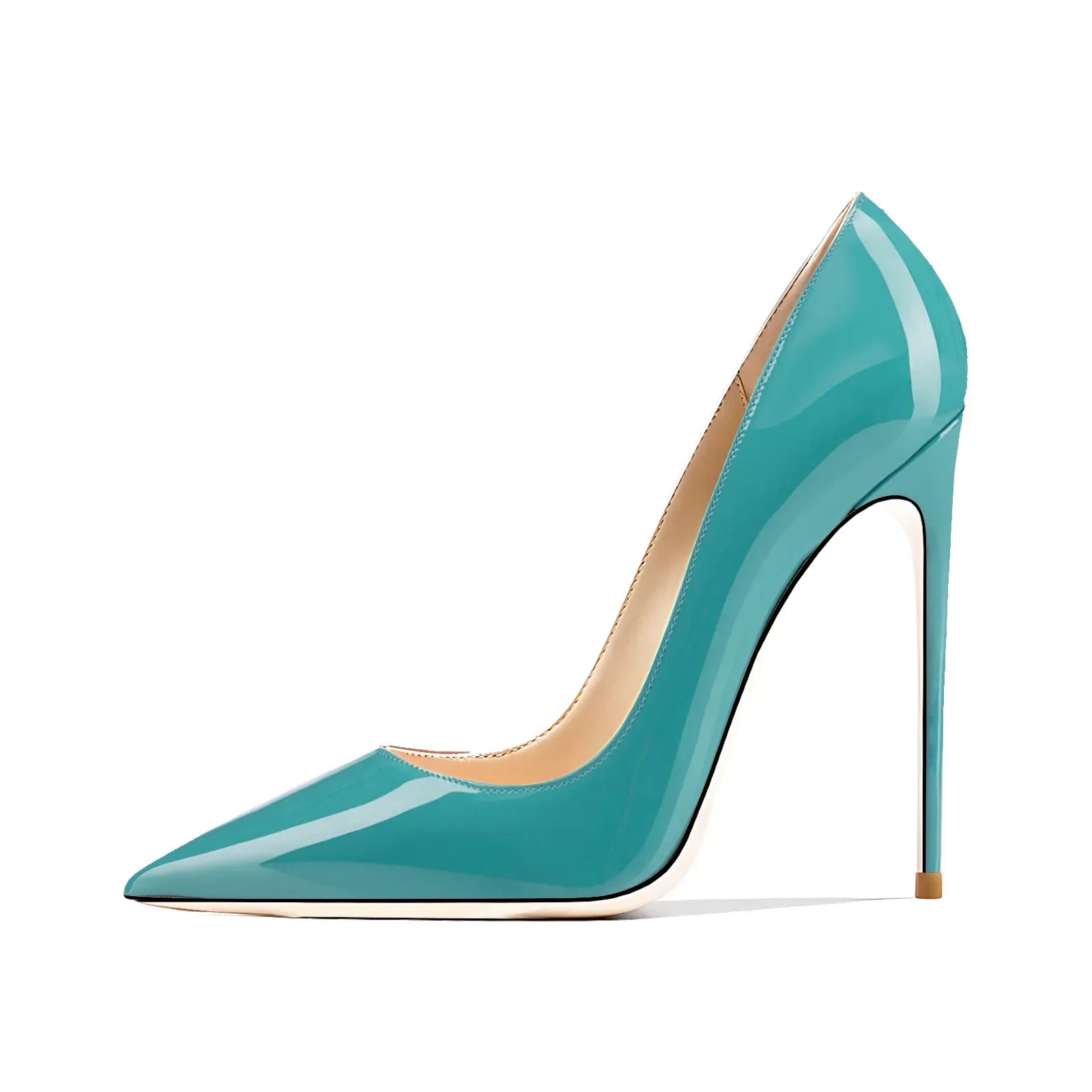 Women’s Pointed Toe High Heels – Patent Leather Wedding & Evening Shoes - Styeenigma