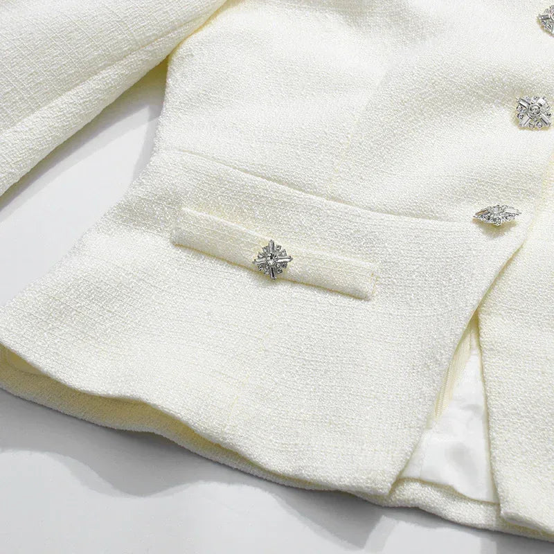 Women’s Two-Piece Set – Stand Collar Short Top & Midi Skirt - Styeenigma