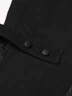 Crocodile Embossed Leather Patchwork V-Neck Vest for Women - Styeenigma