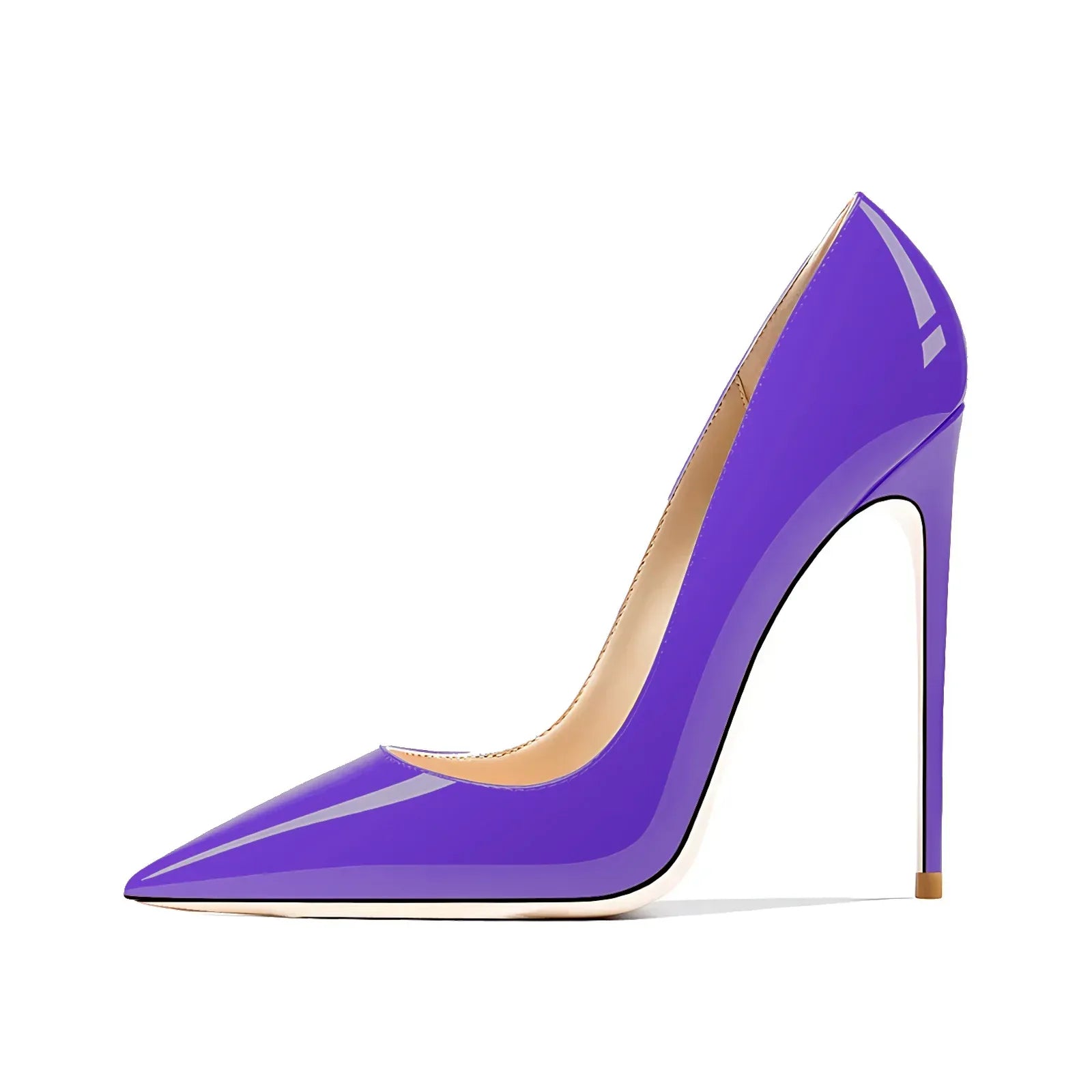 Women’s Pointed Toe High Heels – Patent Leather Wedding & Evening Shoes - Styeenigma