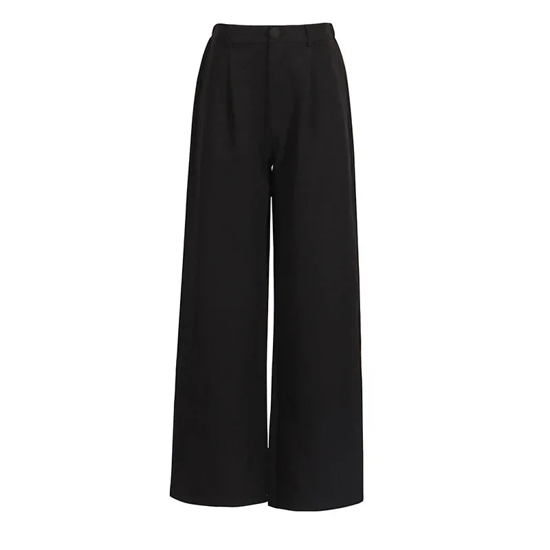 High Waist Premium Look Wide-Leg Casual Pants for Women - Styeenigma