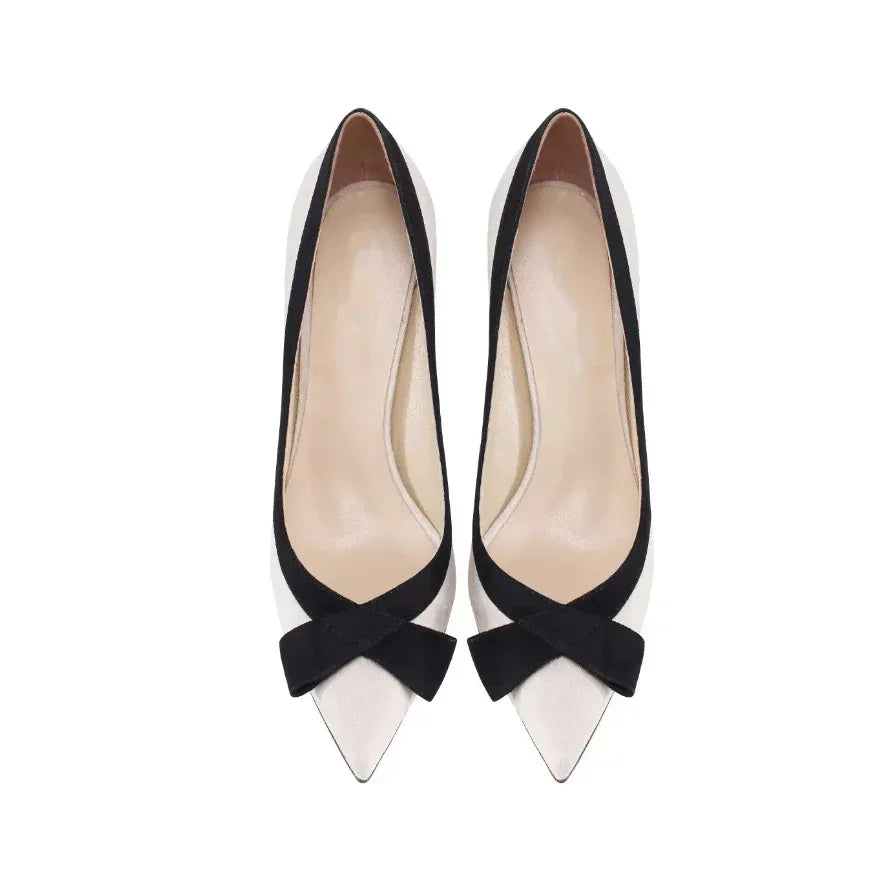 Women's Plus Size Stiletto High Heels – Pointed Toe Cross Strap Design (Apricot) - Styeenigma