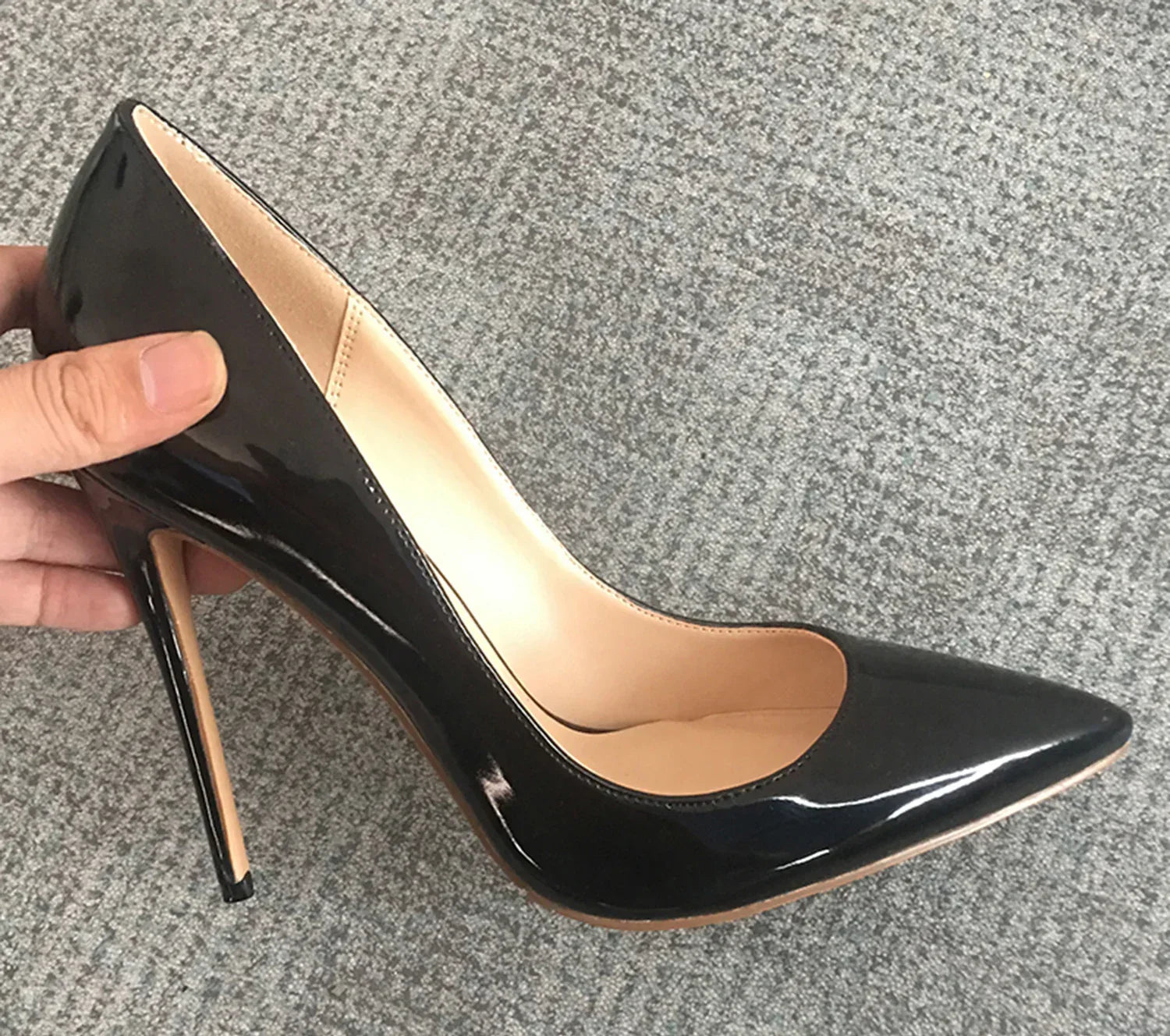 Women’s Pointed Toe High Heels – Patent Leather Wedding & Evening Shoes - Styeenigma