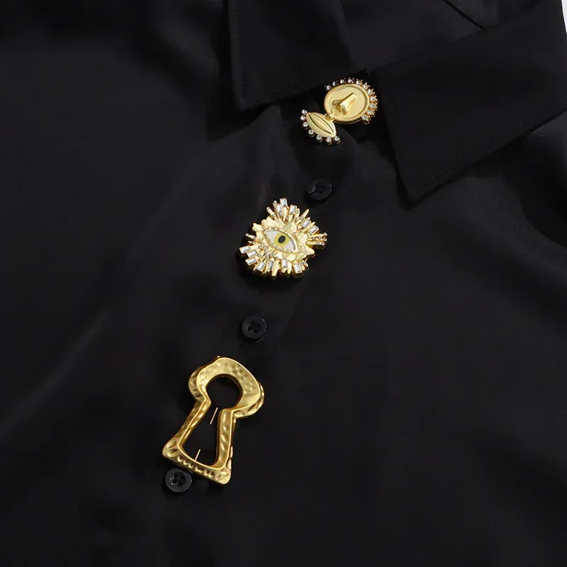 Vintage Style Women’s Shirt and Wide Leg Pants Set - Styeenigma