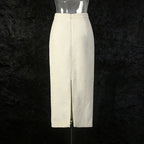 Women’s Two-Piece Set – Stand Collar Short Top & Midi Skirt - Styeenigma