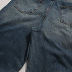 Vintage Wide-Leg Jeans for Women – Retro Loose Fit, Blue Denim Pants