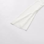 Minimalist Sexy Women’s Two-Piece Set – Off-Shoulder Long Sleeve Crop Top & Pleated Skirt - Styeenigma