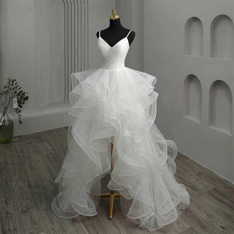 Strapless A Line Tulle Wedding Dress – Bridal Ball Gown - Styeenigma