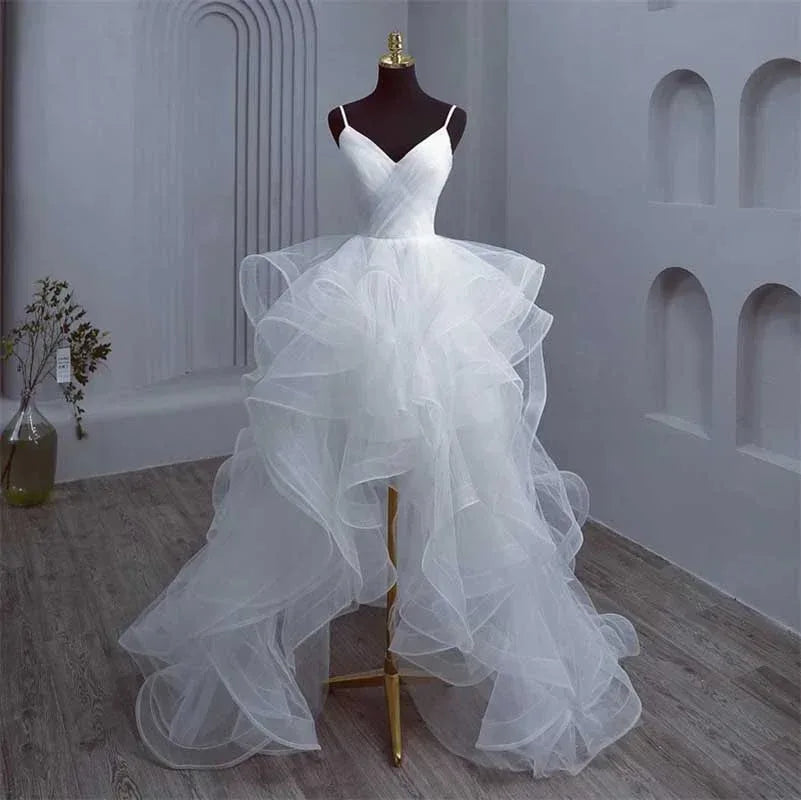 Strapless A Line Tulle Wedding Dress – Bridal Ball Gown - Styeenigma