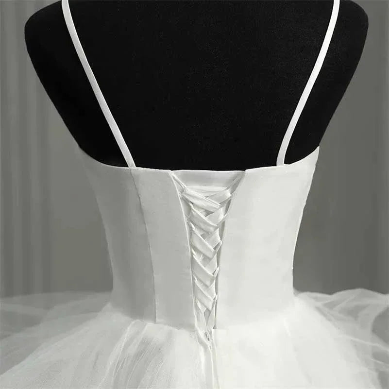 Strapless A Line Tulle Wedding Dress – Bridal Ball Gown - Styeenigma
