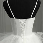 Strapless A Line Tulle Wedding Dress – Bridal Ball Gown - Styeenigma