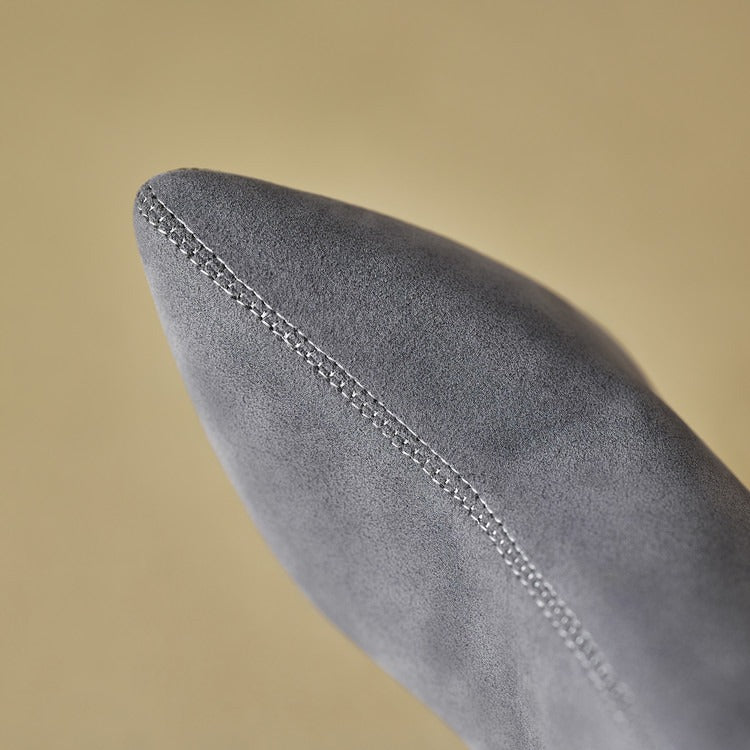 Suede Ankle Boots with Decorative Buttons & Block Heels