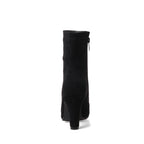Suede High Heel Ankle Boots for Women | Pink Burgundy Black | Sizes US4–US13
