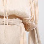 Women Maxi Dress | Puff Sleeve Flowy Gown for Beach Weddings & Vacation
