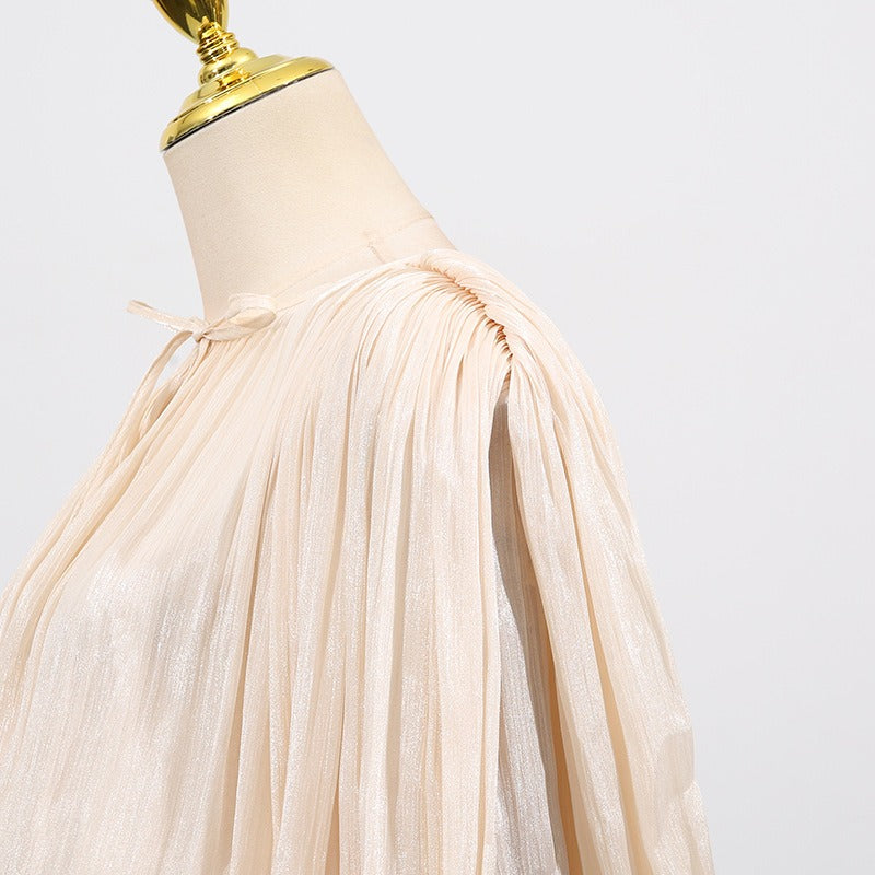 Women Maxi Dress | Puff Sleeve Flowy Gown for Beach Weddings & Vacation