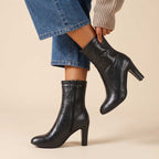 Women's Ankle Boots Stiletto High Heel Faux Leather Dress Boots - Styeenigma